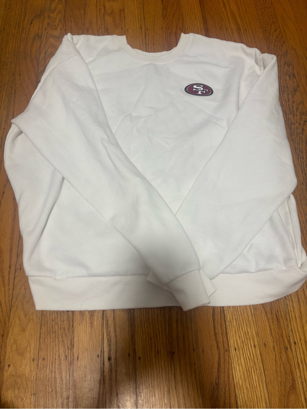 San Francisco 49ers White Crewneck Sweatshirt (2XL)